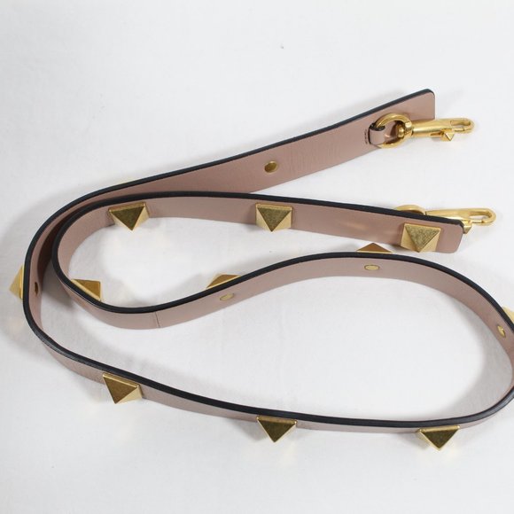 Valentino Garavani Medium Roman Stud Leather Top Handle Bag - Light Pink - Picture 9 of 12